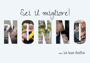 Collage foto su acrilico NONNO – Personalizza e regala a tuo nonno