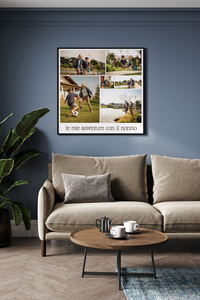 Collage foto per nonno personalizzato: crea ora il tuo poster con 6 foto