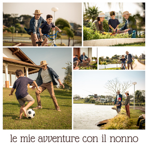 Collage foto per nonno personalizzato: crea ora il tuo poster con 6 foto