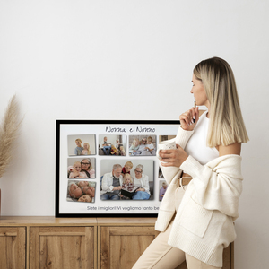 Collage foto Nonna e Nonno 9 foto – crea ora il tuo regalo personalizzato