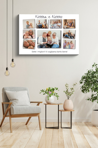 Collage foto Nonna e Nonno 9 foto – crea ora il tuo regalo personalizzato