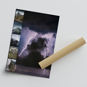 Collage foto natura e meteo: crea il tuo collage e stampa premium nebbia e temporali