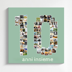 Crea una Collage Fotografiche "10" per il tuo Anniversario o Evento Speciale