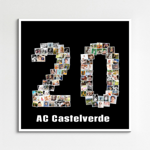 Crea collage foto "20" per il compleanno: personalizza e sorprendi!