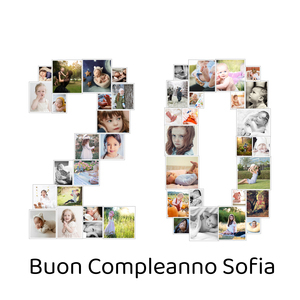 Crea collage foto "20" per il compleanno: personalizza e sorprendi!