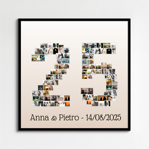 Crea la tua collage numero personalizzata per occasioni speciali!