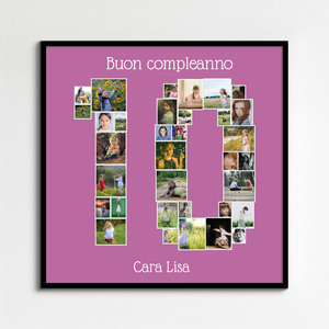 Crea la tua collage numero personalizzata per occasioni speciali!