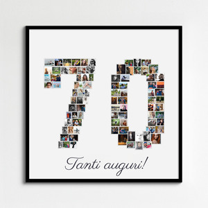 Crea la tua collage numero personalizzata per occasioni speciali!