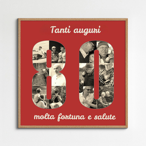 Crea una collage '80' con tue foto per un compleanno indimenticabile!