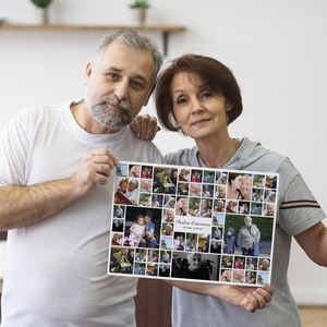 Crea la tua Collage Funebre Personalizzata su Tela in Alta Qualità