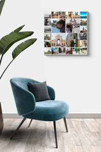 Crea la tua Collage Quadrata Alu-Dibond: Mostra i tuoi ricordi di viaggio!