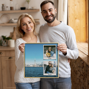 Collage Quadrata Acrilico: Personalizza i tuoi ricordi di viaggio