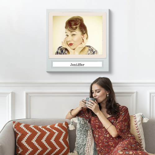 Crea il tuo poster vintage personalizzato con foto e nome
