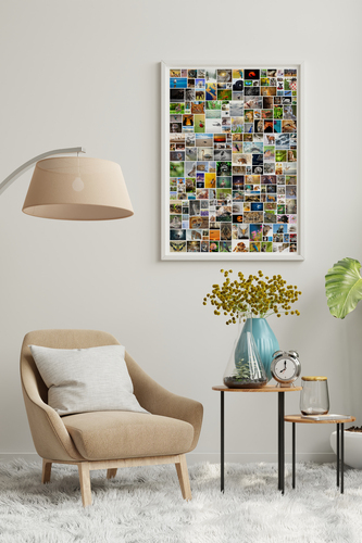 Crea la tua collage foto selvaggio personalizzata per la tua parete!