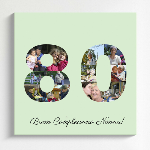 Crea la tua Collage Numero 80 per il compleanno di Nonna