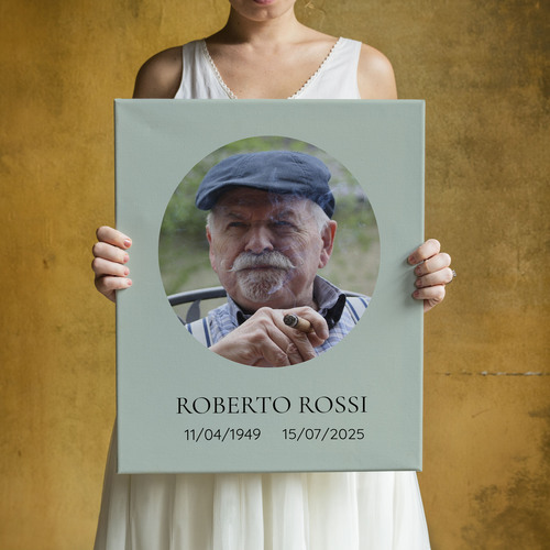 Crea la tua cornice commemorativa personalizzata e ricorda chi ami