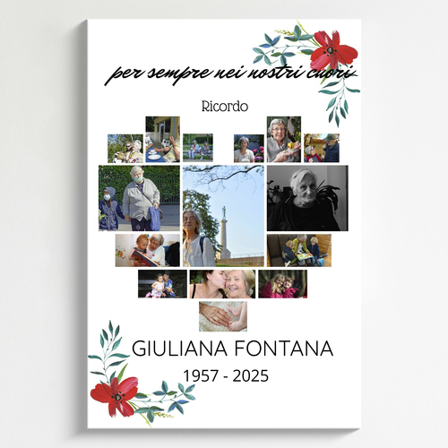 Fotocollage Commemorazione Cerimonia cuore