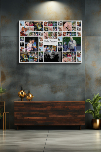 Crea la tua Collage Funebre Personalizzata su Tela in Alta Qualità