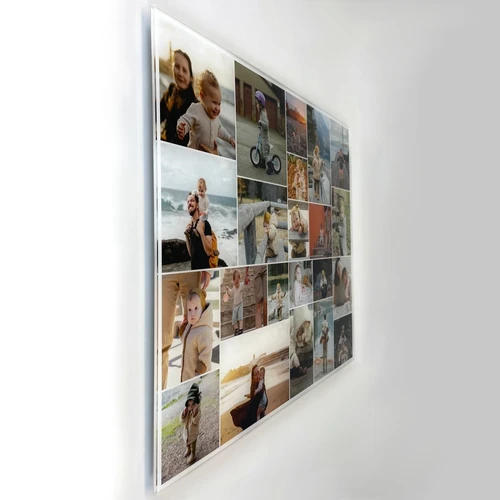 Collage fotografica su vetro acrilico: Parete